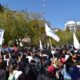 «Todos con Cristina»: militantes se manifiestan en la Plaza 25 desde el mediodía.