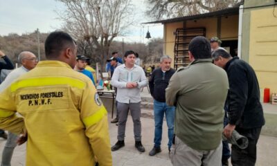 Incendios en Valle Fértil: Otorgan asistencia a los damnificados y a personal.