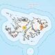 El mapa que permite encontrar a los caídos argentinos en las Islas Malvinas.