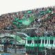 El club San Martín celebra 115 años y los hinchas organizaron un banderazo.