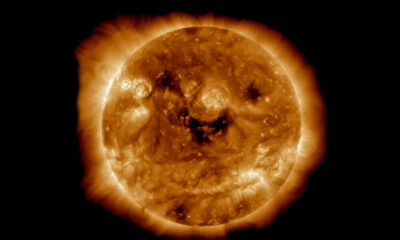 La NASA capta una imagen de la ‘sonrisa’ del Sol que podría afectar a la Tierra.