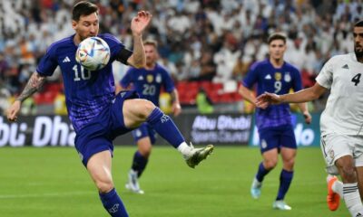 Argentina goleó a Emiratos Árabes y llega a Qatar afilada.