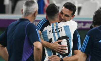 Scaloni: «Messi es el mejor de la historia, parece que lo decimos porque es argentino pero no hay dudas».