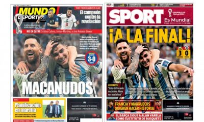 Messi acapara las portadas de los principales medios deportivos del mundo.