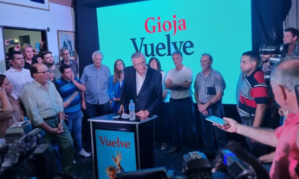 «Gioja vuelve»: La oposición desestimó que se presente en otro frente y trato de «juego» político la declaración. «Gioja vuelve»: La oposición desestimó que se presente en otro frente y trato de «juego» político la declaración.