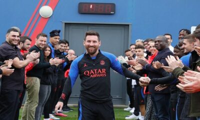 Tras consagrarse campeón, Lionel Messi se sumó a los entrenamientos del PSG.