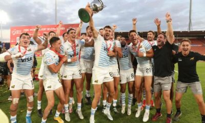 ¡Somos campeones! Los Pumas 7s le ganaron a los All Blacks en Nueva Zelanda y gritaron campeón.
