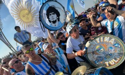 La hinchada argentina, elegida como la mejor del mundo en los Premios The Best.