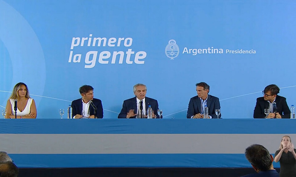 El presidente marcó la importancia de que el Frente de Todos gane las elecciones. El presidente marcó la importancia de que el Frente de Todos gane las elecciones.