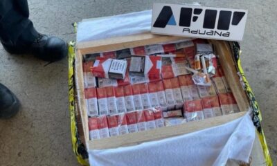 La Aduana desarticuló un millonario contrabando de cigarrillos.