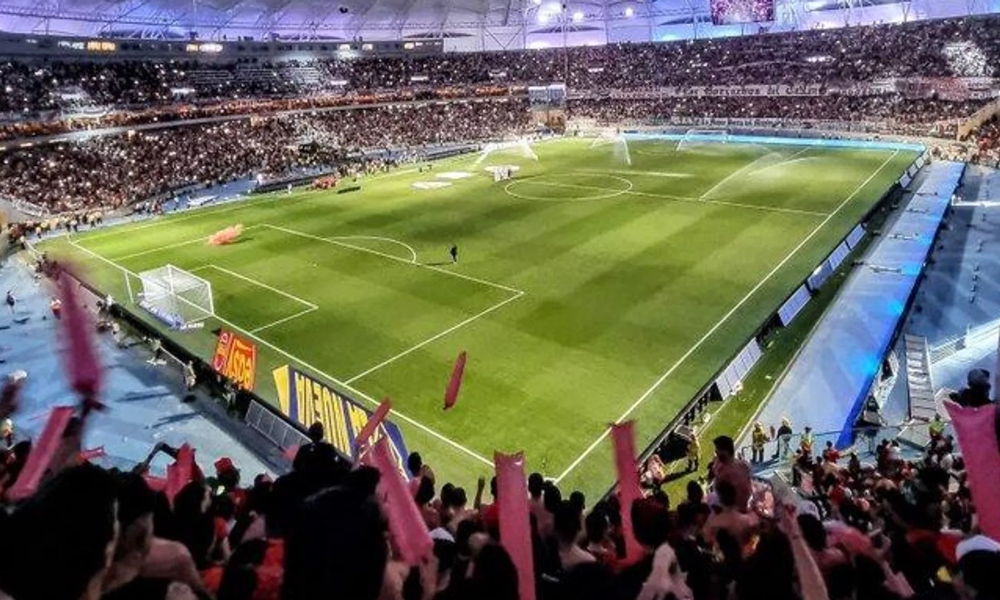 El moderno estadio que se deshizo de sus butacas para recibir a la selección de Argentina. El moderno estadio que se deshizo de sus butacas para recibir a la selección de Argentina.