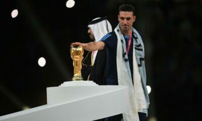 Scaloni: “Intento ya no mirar nada del Mundial y si pensar en lo que viene”.