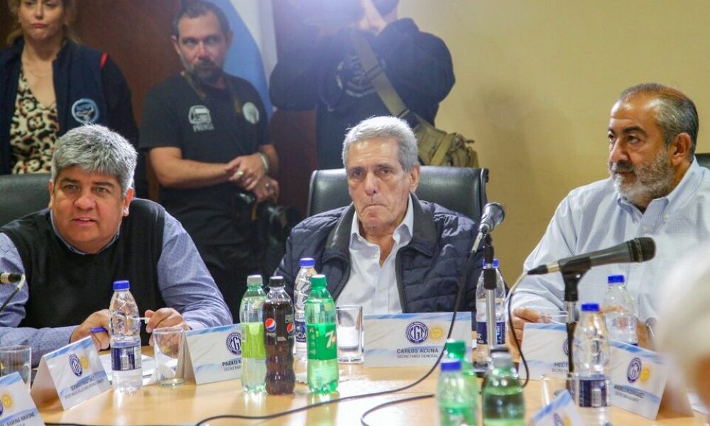 La CGT contra las propuestas de Milei y Bullrich: “Ponen en riesgo los derechos laborales”. La CGT contra las propuestas de Milei y Bullrich: “Ponen en riesgo los derechos laborales”.