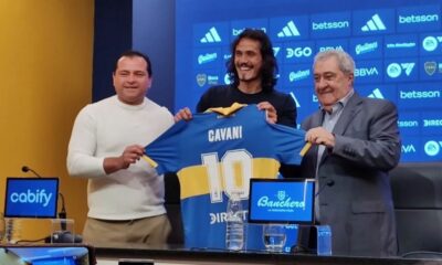 Cavani en Boca: “No hay club como este para seguir los últimos pasos de mi carrera”.
