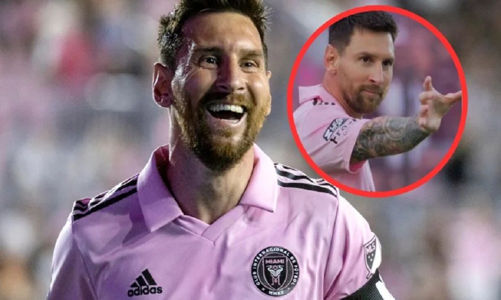 El significado del festejo de gol que Messi estrenó en Inter Miami y a quién se lo dedicó. El significado del festejo de gol que Messi estrenó en Inter Miami y a quién se lo dedicó.