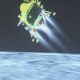 La nave espacial india Chandrayaan-3 aterriza en la Luna.