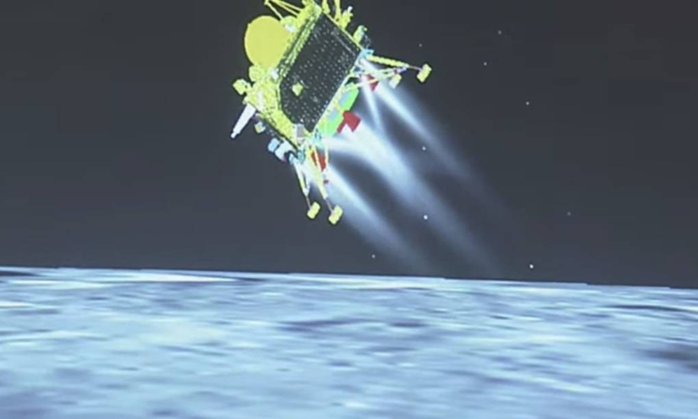 La nave espacial india Chandrayaan-3 aterriza en la Luna. La nave espacial india Chandrayaan-3 aterriza en la Luna.