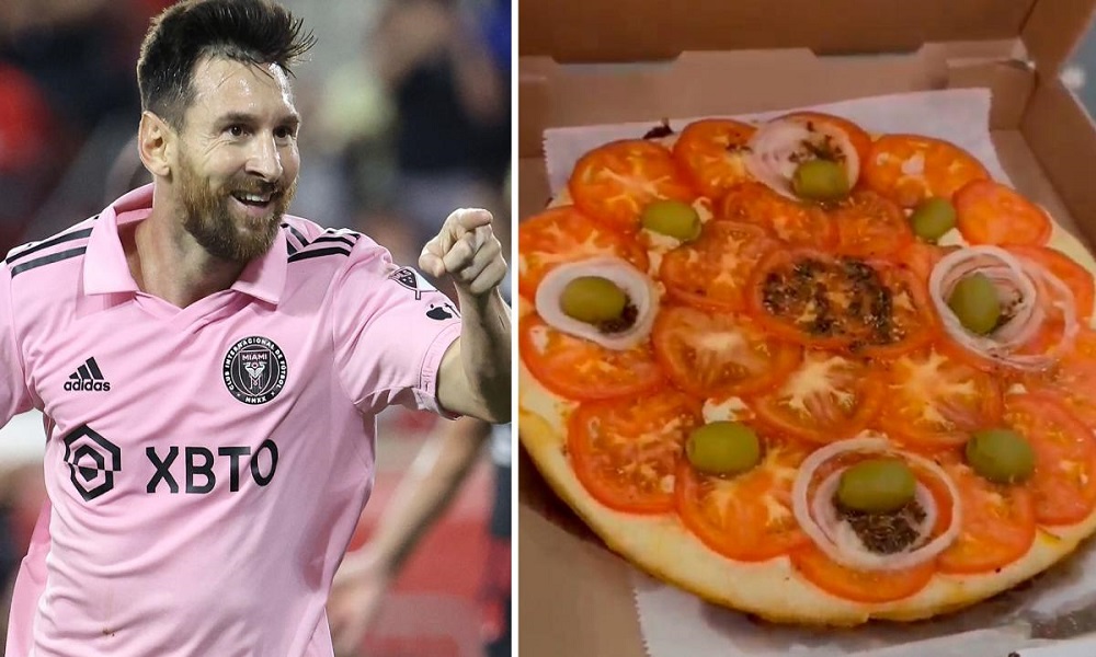 Messi esta descansando y comiendo pizza argentina en Miami. Messi esta descansando y comiendo pizza argentina en Miami.