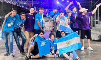 Mendocinos representaron a la Argentina y salieron subcampeones mundiales de robótica.