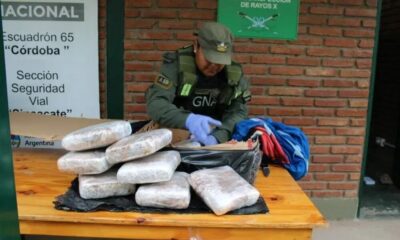 Gendarmería secuestró 30kg de droga en San Juan.
