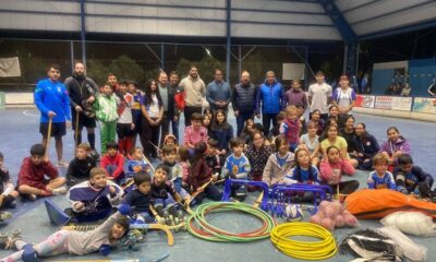 Clubes de deportivos de Caucete disfrutan nuevos elementos.