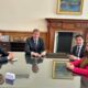 El diputado libertario acusado de pedofilia estuvo en la Casa Rosada.