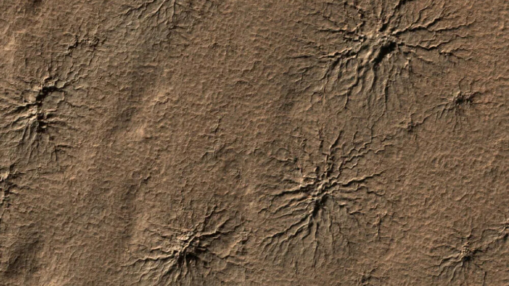 Las misteriosas ‘arañas’ de Marte despiertan por primera vez en la Tierra Las misteriosas ‘arañas’ de Marte despiertan por primera vez en la Tierra
