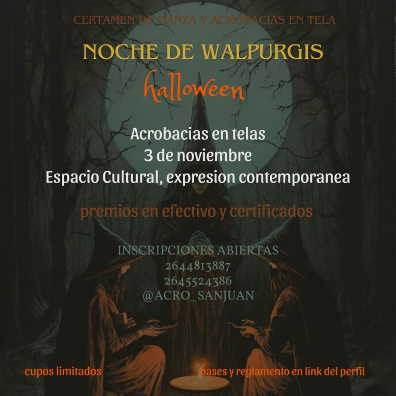 Certamen de danza y acrobacias en tela Certamen de danza y acrobacias en tela