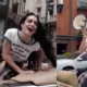 Lali Espósito recorrió la Ciudad de Buenos Aires en un descapotable y anunció su nueva canción