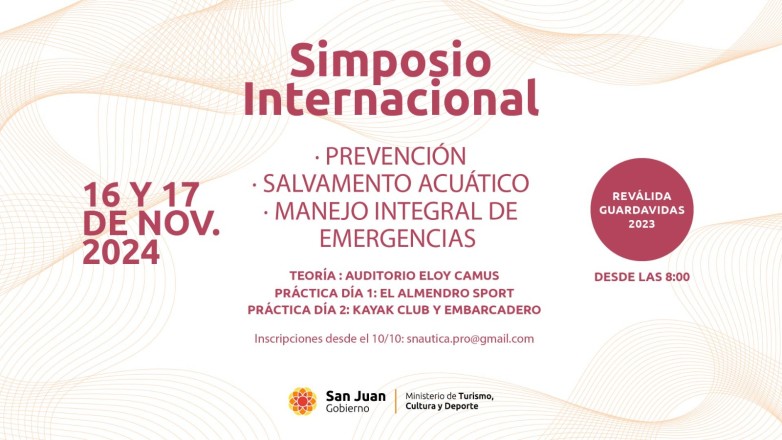 Últimos días de inscripción para el Simposio Internacional de Guardavidas Últimos días de inscripción para el Simposio Internacional de Guardavidas
