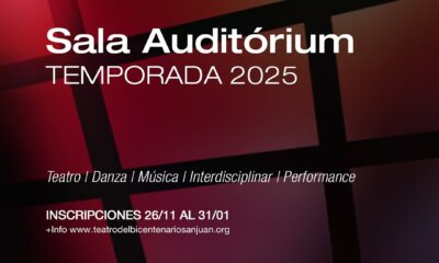 Convocatoria artística para la Temporada 2025 de la Sala Auditórium