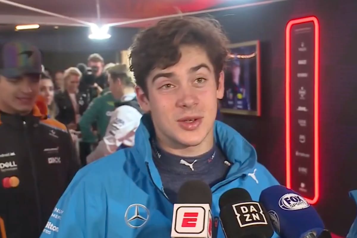 Franco Colapinto logró terminar la carrera en Las Vegas y les agradeció a los mecánicos Franco Colapinto logró terminar la carrera en Las Vegas y les agradeció a los mecánicos