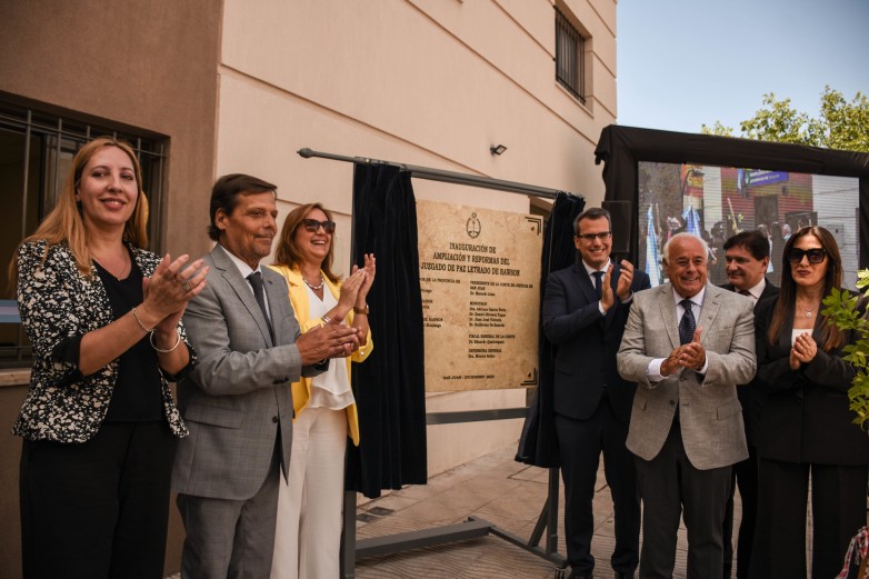 Gobierno acompañó en la inauguración de la ampliación del Juzgado de Paz en Rawson Gobierno acompañó en la inauguración de la ampliación del Juzgado de Paz en Rawson
