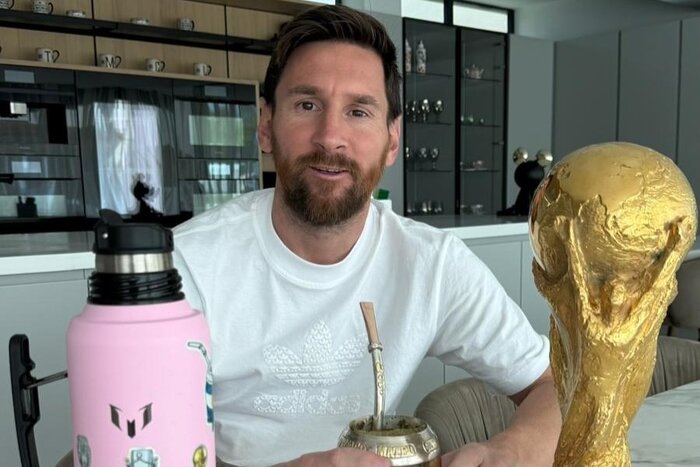 Messi saludó a los hinchas de la selección argentina a dos años de salir campeones del Mundial de Qatar 2022 Messi saludó a los hinchas de la selección argentina a dos años de salir campeones del Mundial de Qatar 2022