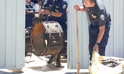 La Banda de la Policía llora su pérdida: 98% de instrumentos, incluso de 1890 y de Malvinas