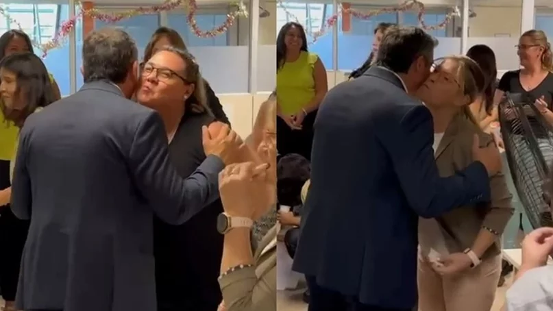 Marcelo Orrego visitó a los trabajadores del Centro Cívico por el Año Nuevo Marcelo Orrego visitó a los trabajadores del Centro Cívico por el Año Nuevo
