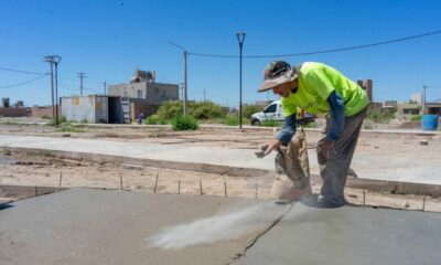 Rivadavia sigue creciendo: avanzan las obras en la Plaza del Barrio Jardines del Oeste