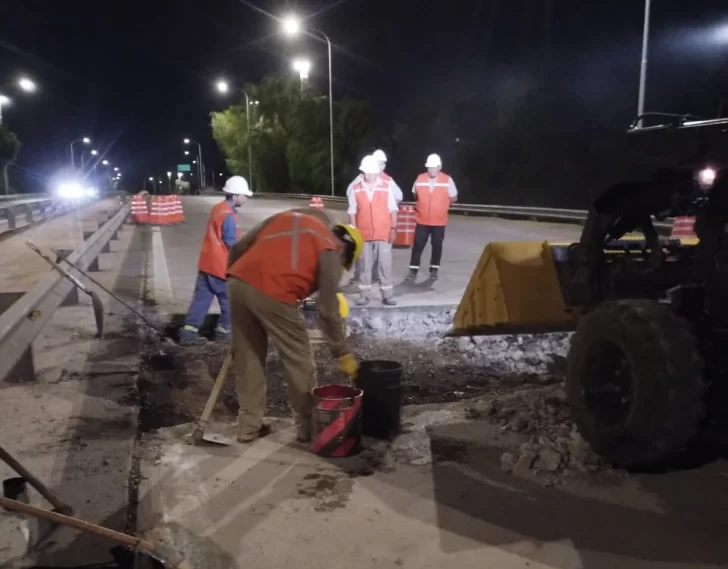 Circunvalación: reparan el tramo más roto, con trabajos sólo de noche Circunvalación: reparan el tramo más roto, con trabajos sólo de noche