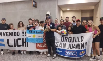 Lisandro Sisterna regresó a San Juan después de su hazaña en el Dakar