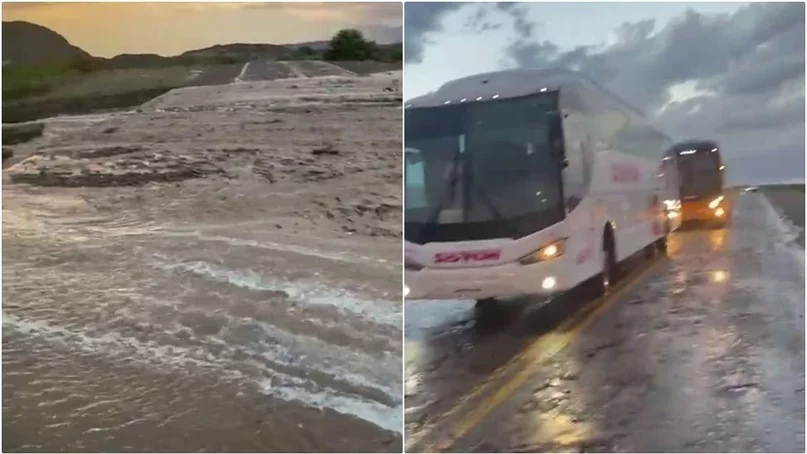 Otra vez, la creciente bajó por los badenes en la zona del Villicum Otra vez, la creciente bajó por los badenes en la zona del Villicum