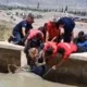 Rescataron a una mujer de morir ahogada en un canal de San Juan