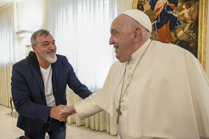 El papa Francisco recibió al secretario general de ATE, Rodolfo Aguiar El papa Francisco recibió al secretario general de ATE, Rodolfo Aguiar