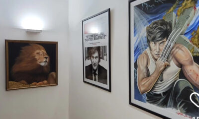 Los cuadros de Milei en la quinta de Olivos