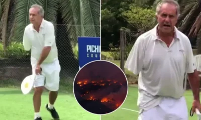 Indignación por el video de Daniel Scioli jugando al pádel mientras la Patagonia se incendia