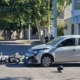 Motociclista fue embestido por un auto en Rivadavia