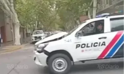 Investigan las causas del choque en cadena entre patrulleros