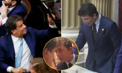 Escandaloso cruce de Santiago Caputo y Facundo Manes tras discurso de Milei en el Congreso.