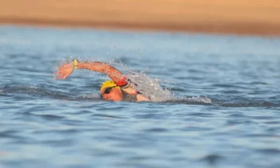 Atletas internacionales ya ponen a prueba los circuitos del Ironman 2025