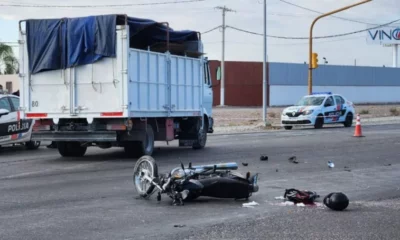 Un motociclista perdió la vida tras impactar contra un camión en Ruta 40